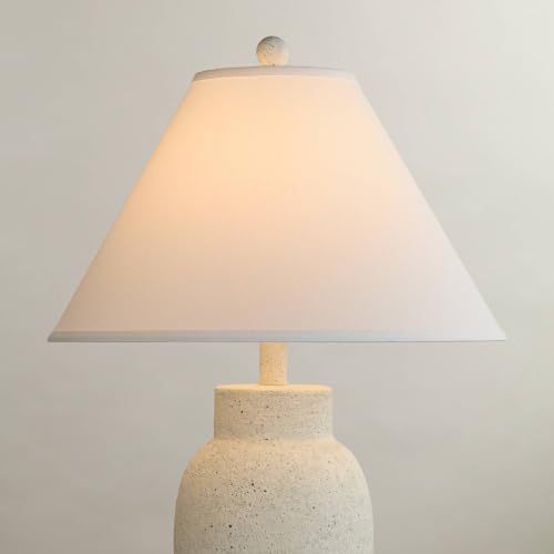 Pre Assembled Denni Large White Linen Chimney Lamp Shade 6x17x11.5