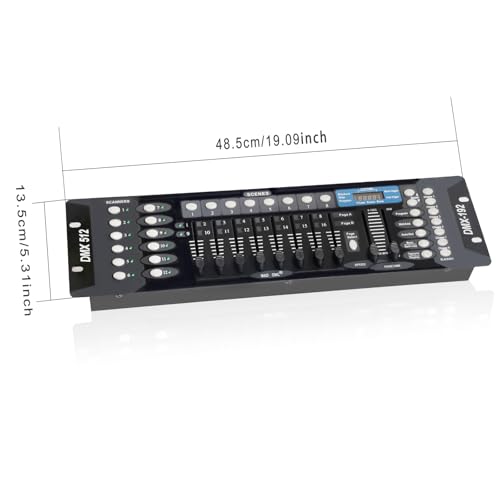 DMX Controller for dj Lights Dmx512 Light Controllers 192 Channel DMX Board with Cables 2m