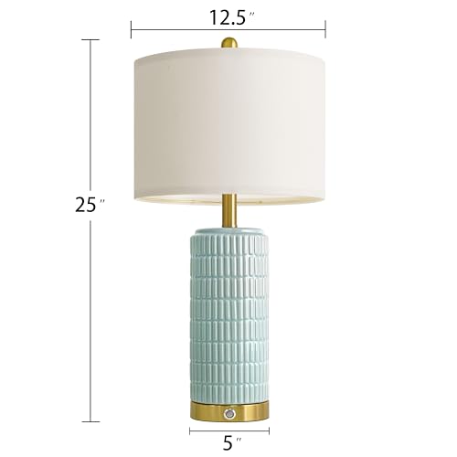 25'' Bedside Table Lamps Set of 2 for Living Room (2 Count)