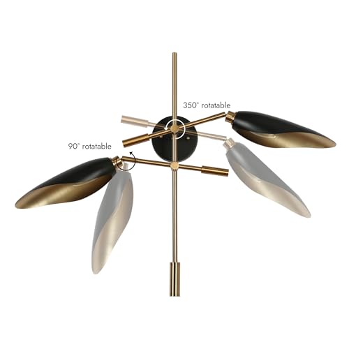 Modern Black and Gold Wall Sconce