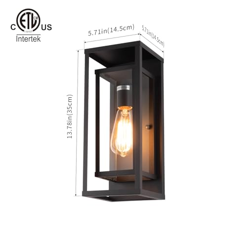 14" Modern Outdoor Porch Wall Light