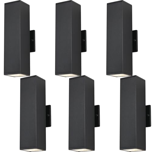 Modern Exterior Lighting Fixtures Outdoor Wall Light Fixtures (6 Count)