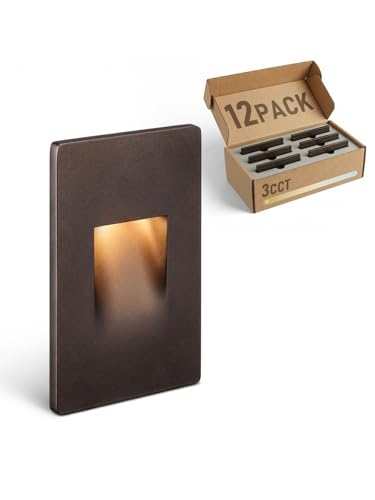 12 Pack 3CCT 120V LED Step Lights (12 Count)
