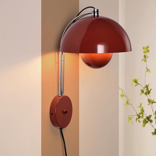 Mid Century Modern Bud Plug in Wall Sconces