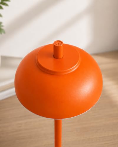 Orange Cordless Table Lamps (2 Count)
