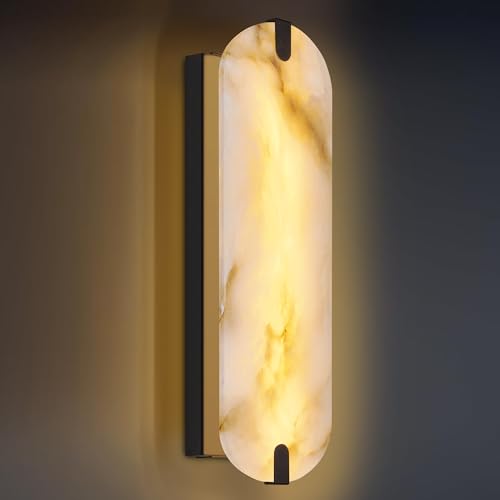 19in Alabaster Wall Sconces