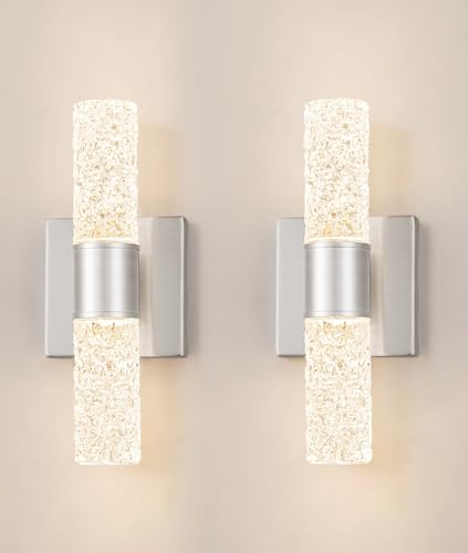 Brushed Nickel Wall Sconces Set of 2 (2 Count)