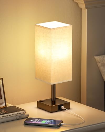 Brown Touch Table Lamp for Bedroom