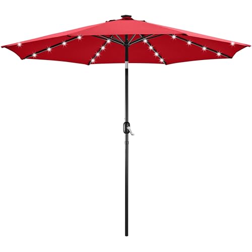 10FT Solar Patio Umbrella w