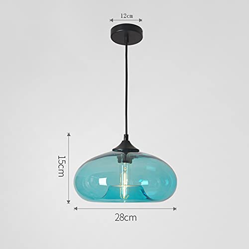 Industrial Shape of Onion Vintage Chandelier E27 Pendant Light Ceiling Lamp Colorful Glass Cage
