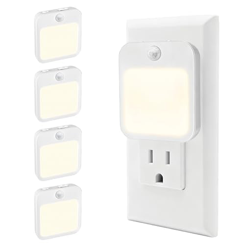 Plug in Night Light with Motion Sensor (4 Count)