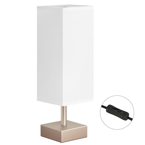 Antique White Small Bedside Lamp for Bedroom