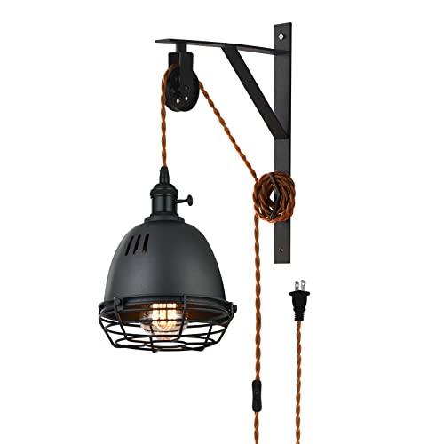Plug in Wall Sconces Set of 2