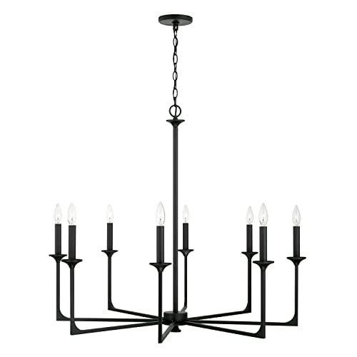 Capital Lighting 437381BI Clint Transitional Bold Metal Candle Chandelier