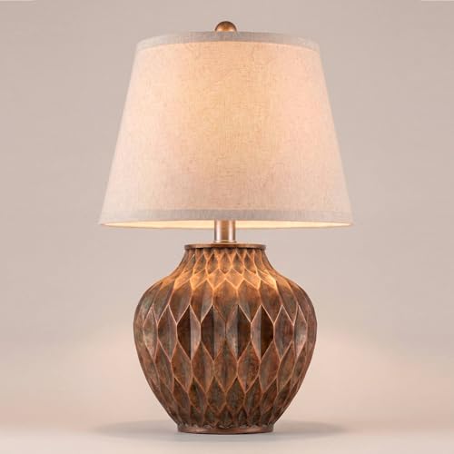 Buckhead 22" High Table Lamp Warm Bronze Brown Accent Geometric Urn