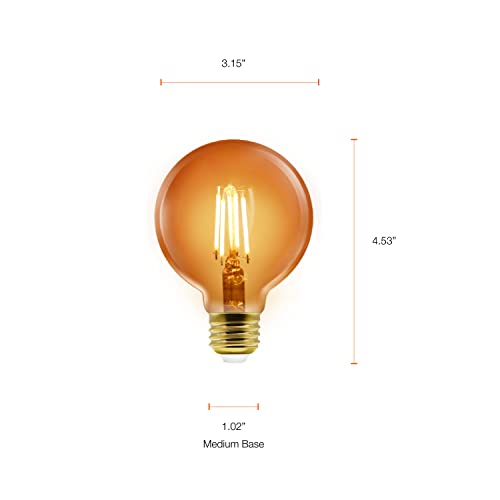 Sylvania WiFi LED Smart G25 Amber Finish Light Bulb