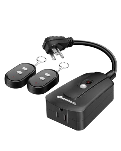 Remote Control Outlet with 2 Wireless Remotes