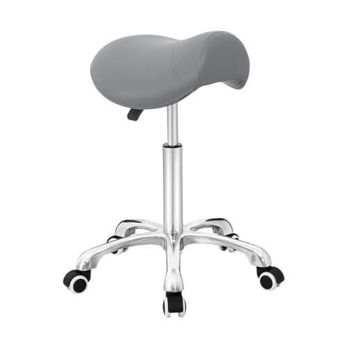 Saddle Stool Rolling Chair for Office Massage Salon Kitchen Spa Drafting