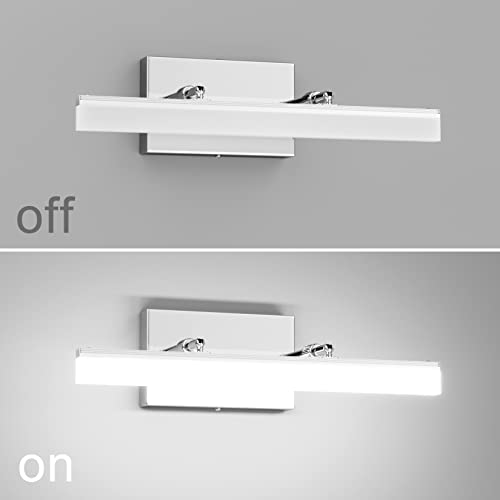 15.7 inch LED Vanity Lights Adjustable Bathroom Wall Light Bathroom Lighting Fixture Over Mirror Chrome Modern Vanity Lighting 5500K