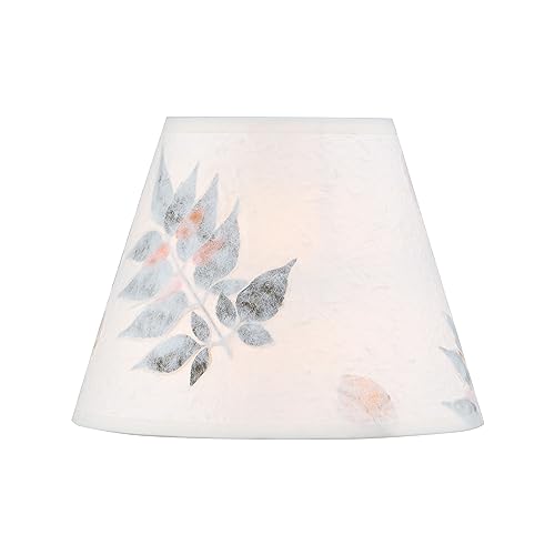 56038 Empire Uno Lamp Shade in White with Petal Paper