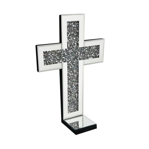 Mirrored Wall Candle Sconces Holder Set of 2
