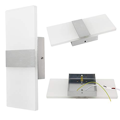 12W Dimmable Modern Up Down Acrylic LED Wall Sconce Cool White