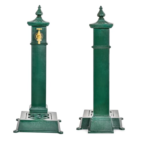 Freestanding Cast Iron Outdoor Water Column with Faucet