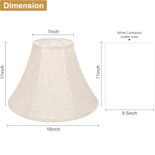 Large Bell Lamp Shades Set of 2 (2 Count)