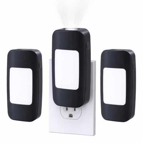 3 Pcs LED Emergency Lights for Home Power Failure Night Light Dusk to Dawn (3 Count)
