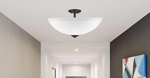 25015-76-1 Replacement Frosted with Diamond Pattern Glass shade for Flush Mount or Semi-Flush Mount, 1/2" Center Hole, 11-7/8" Diameter x 3-5/8" Height