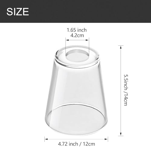 Fixture Replacement Clear Glass Shade (3 Count)