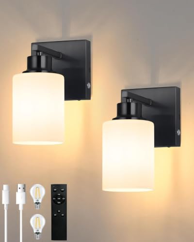Wireless Battery Operated Wall Sconce Set of Two (2 Count)