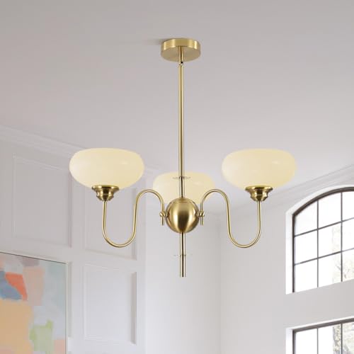 Gold and White French Chandelier Modern 3 Light Dining Room Chandelier Over Table Vintage Foyer Chandeliers Adjustable