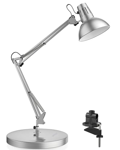 Metal Adjustable Desk Lamp with Clamp