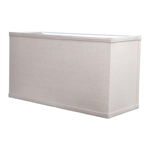 2 Light Linen Lamp Square Fabric Shades