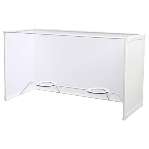 2 Light White Lamp Square Fabric Shades