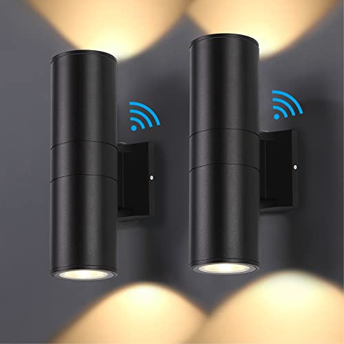Dusk to Dawn Outdoor Lighting Sensor Wall Lights 2Pack (2 Count)