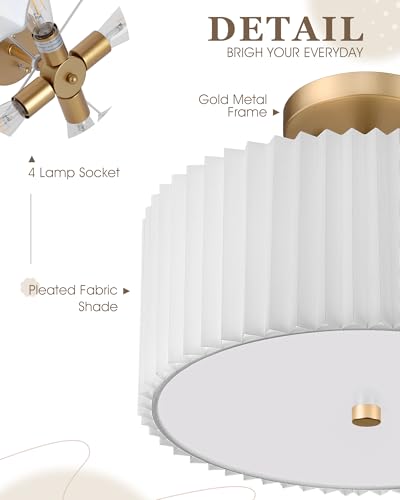 Gold Semi Flush Mount Ceiling Lights