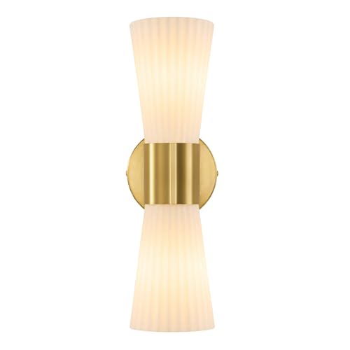 Gold Glass Wall Sconce Light