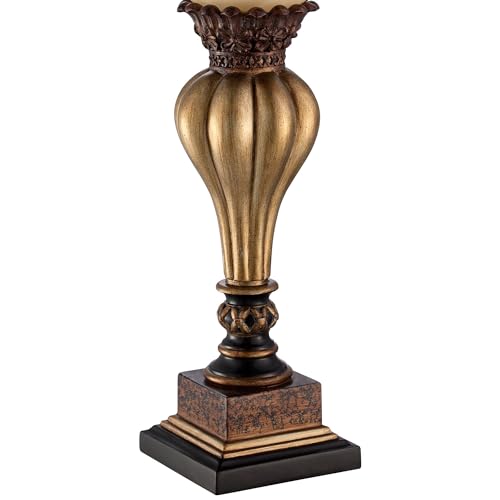 Sattley 23 1 4" High Table Lamp Gold Alabaster Glass Accent Console Cottage