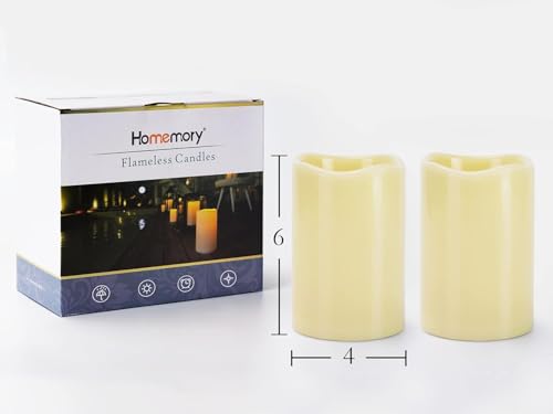 4" x 6" Large Waterproof Outdoor Flameless Candles (4 Count)