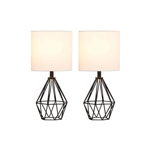 Black Bedside Table Lamps Set of 2 (2 Count)