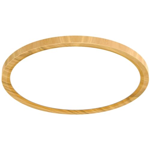 12Inch 28W Wood LED Flush Mount Ceiling Light