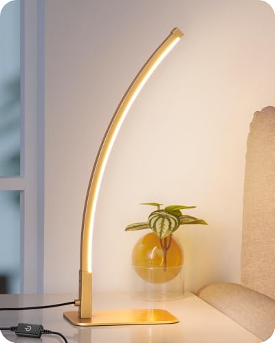 Curved LED Table Lamps for Living Room