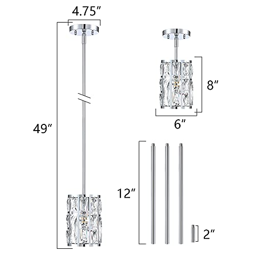 Modern Crystal Pendant Light Fixture 3
