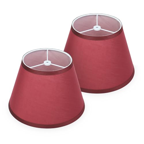 Red Empire Lamp Shades Set of 2 (2 Count)