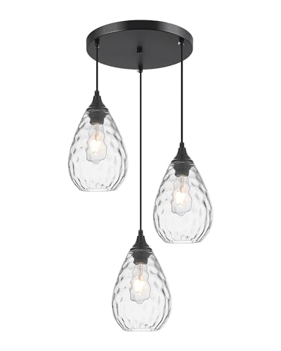 Black 3 Light Pendant Lighting
