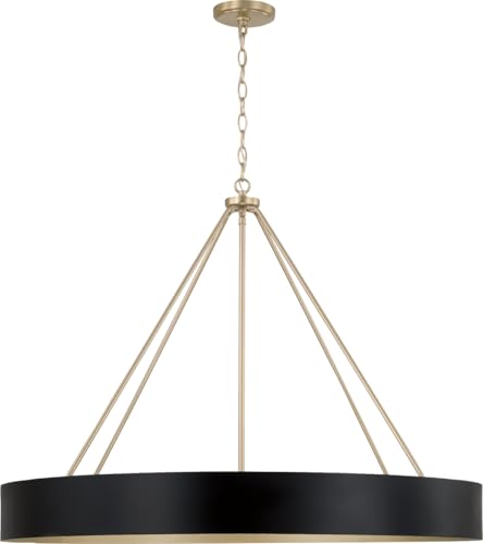 Capital Lighting 453061RK Weller Modern Metal Cylindrical Chandelier