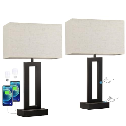 Nightstand Table Lamps for Bedrooms Set of 2 (2 Count)
