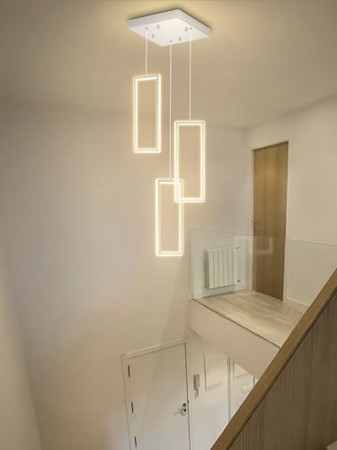 Modern LED Chandelier Adjustable Hanging Chrome Pendant Light Fixture 3